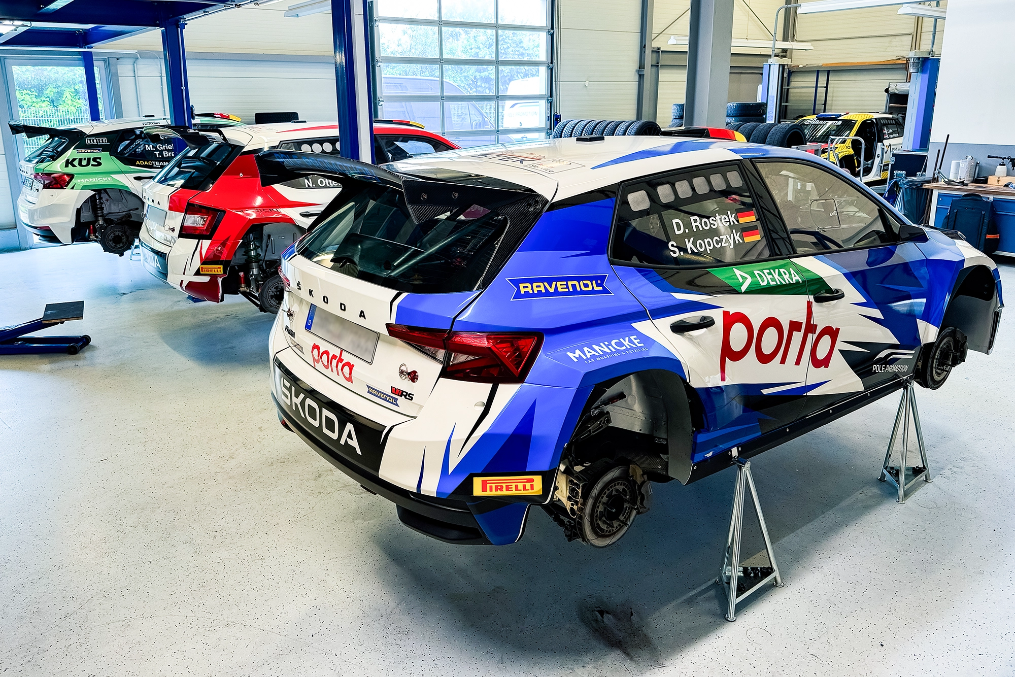 ADAC Deutschen Rallyemeisterschaft (DRM) Polepromotion Fahrzeugfolierung